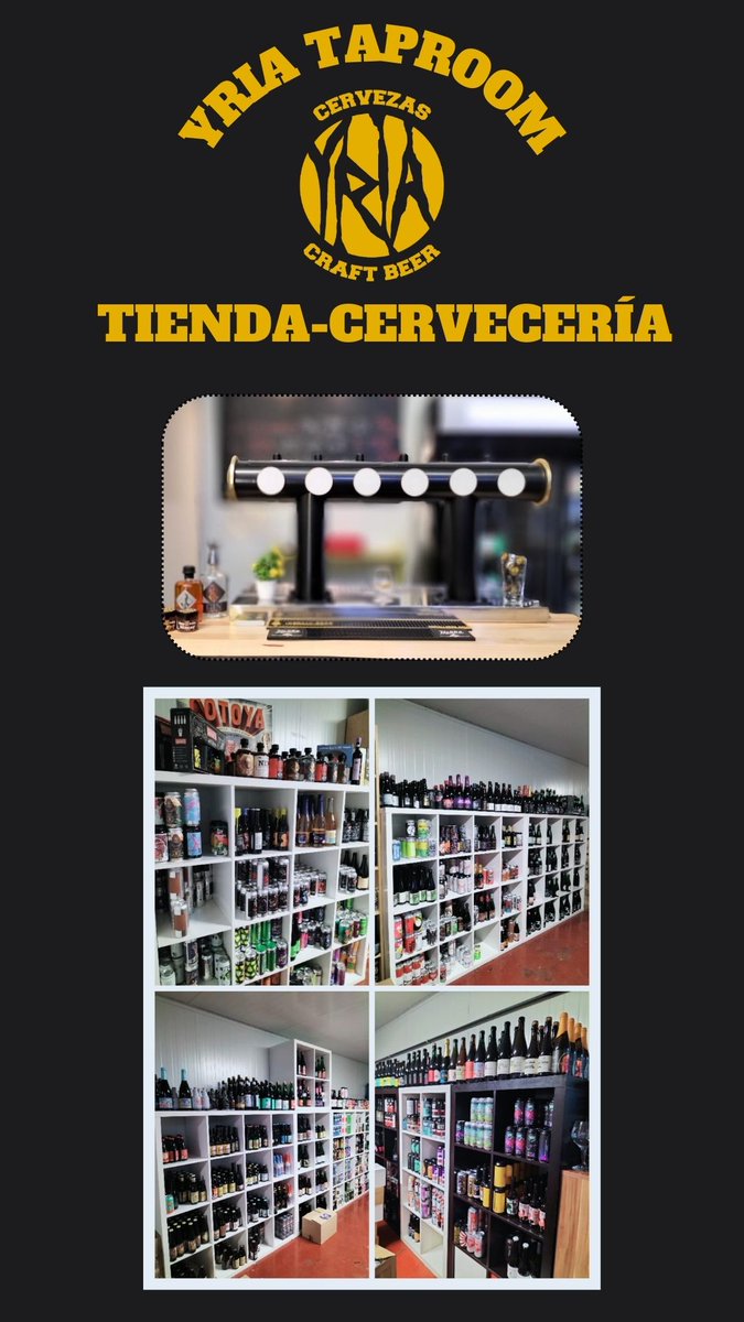 ¿Aún no conoces la Tienda-Cervecería más grande de Madrid Sur? Ven a conocernos!!
Estamos en #Valdemoro
@yriataproom C/ Lisboa 6 Nave 3