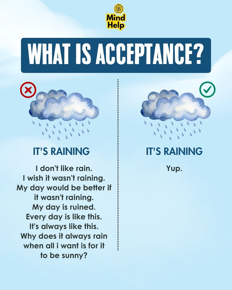 MindStarHelp's tweet photo. What is acceptance according to you? Let us know in the comment section!!
#acceptance #acceptanceisthekey #mentalhealth https://t.co/MslT8c1SS4