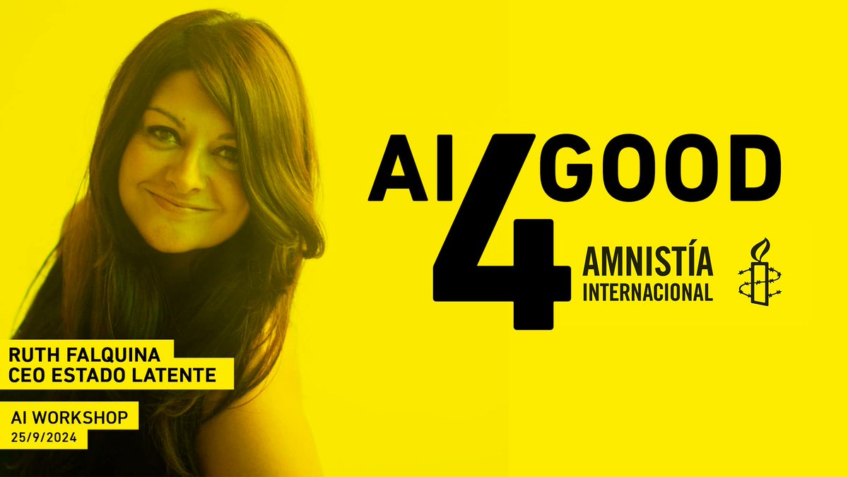 AI 4 GOOD . Co-creando ideas que tengan un impacto social . GRACIAS <a href="/amnistiaespana/">Amnistía Internacional España</a>  por esta preciosidad de proyecto . ¡Nos vemos la semana que viene! 💛💛💛
#amnistiainternacional #IA #AI #creativity