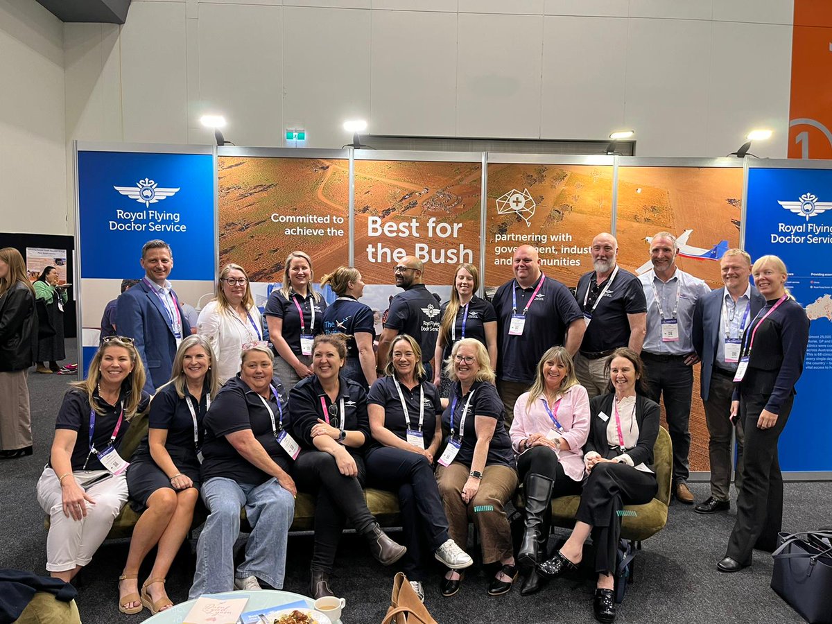 Day 2 of #NRHC2024 and the RFDS team is all here! 
Swing by our booth to meet our amazing staff, learn about the critical work we do in rural and remote healthcare and grab a coffee while you’re at it. ☕️