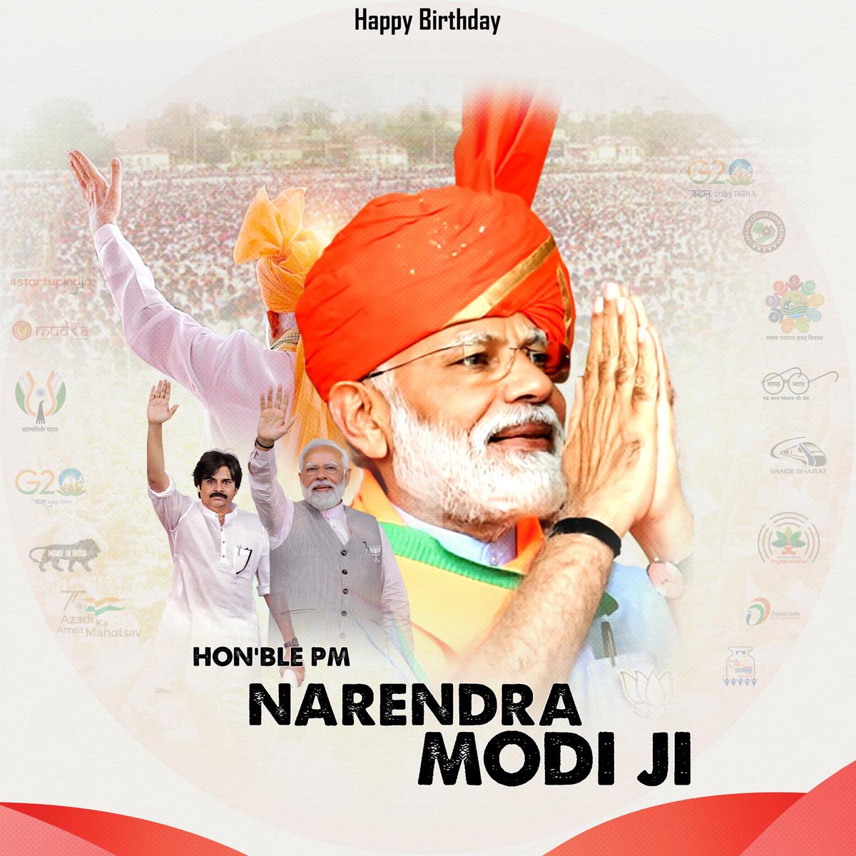 iamPavanJSP's tweet photo. Happy Birthday to our honourable @PMOIndia, Shri @narendramodi Ji. May your leadership continue to guide our nation towards greater heights and achievements.
#HappyBirthdayModiJi 
#HappyBdayModiji 
#Always_with_PSPK🇮🇳 https://t.co/E02ugGeoFm