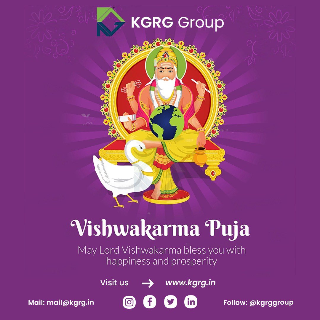 kgrggroup's tweet image. Celebrating the skillful hands that shape the world, Lord Vishwakarma! 🙏✨ May his divine blessings inspire creativity, innovation, and excellence in all our endeavors. Wishing everyone a joyful and prosperous Vishwakarma Diwas!

#HappyVishwakarmaDiwas #MasterCreator