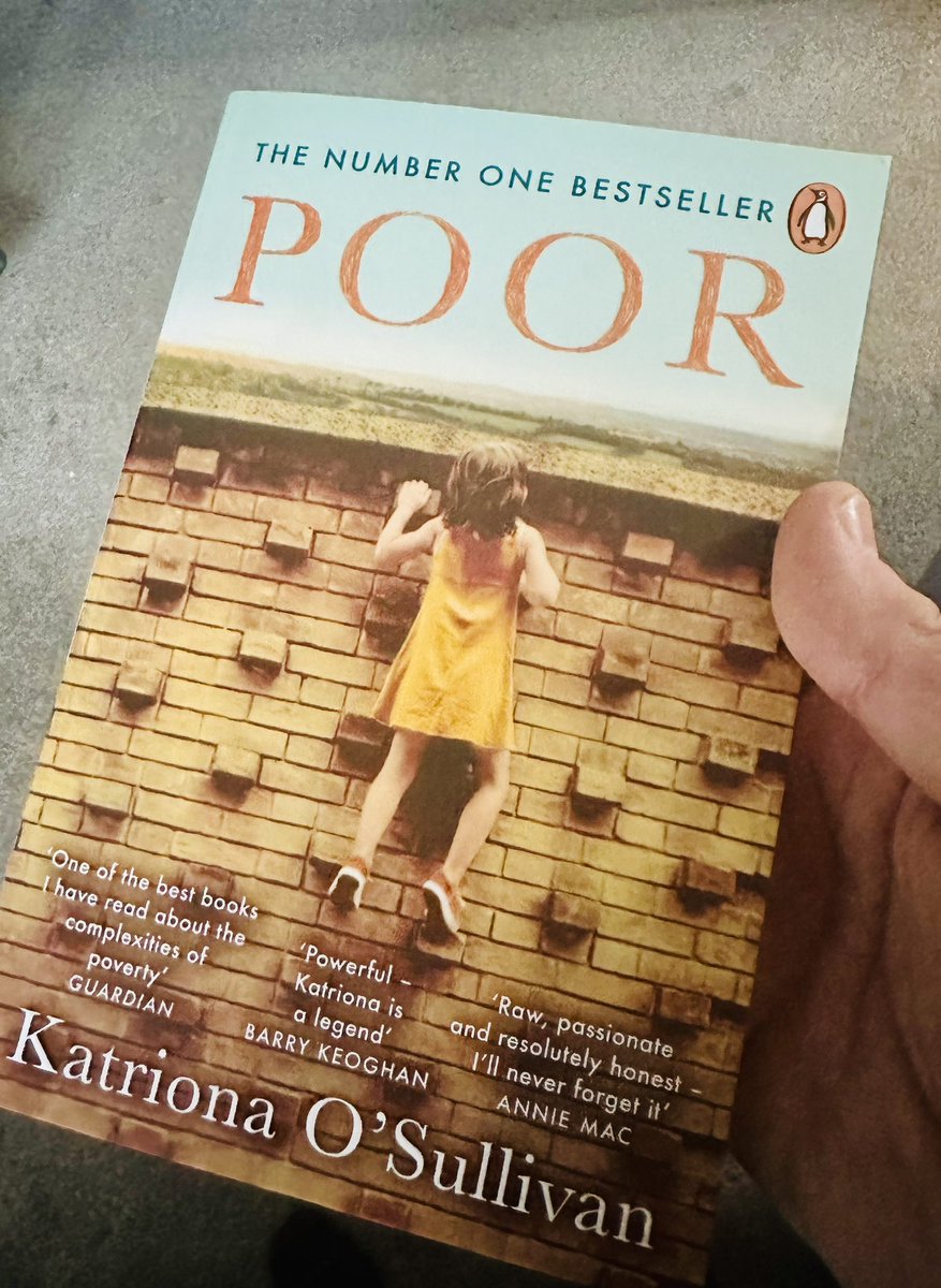 I am in absolute awe of Katriona. 
She delivers in Poor a raw and honest account that shook my very bones 😢

Daughter. Wife. Mother. PhD. 🙏
#Poor
