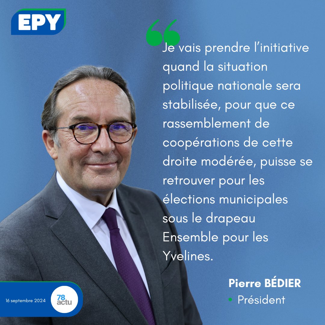 🔵 "Tout cela doit pouvoir se retrouver au niveau local dans Ensemble pour les Yvelines."

Entretien de <a href="/pierre_bedier/">Pierre Bédier</a> avec <a href="/78actu/">78actu</a> ➡️ actu.fr/politique/lign…

#Municipales2026