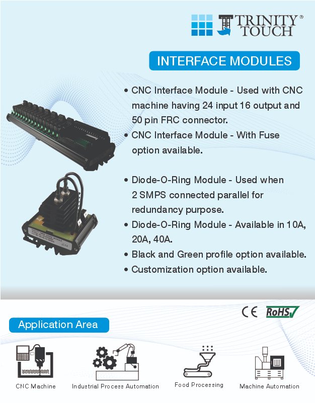 TrinityTouch's tweet image. Interface relay modules

For inquiries, contact us at:

 📷 +91.11.71200900 or WhatsApp at +91 9911717900
📷 postmaster@trinitytouch.com
📷 trinitytouch.com

 #InterfaceModules #ElectricalIndustrialComponents #MakeInIndia #Manufacturing #Industries #B2B #PVC #Quality