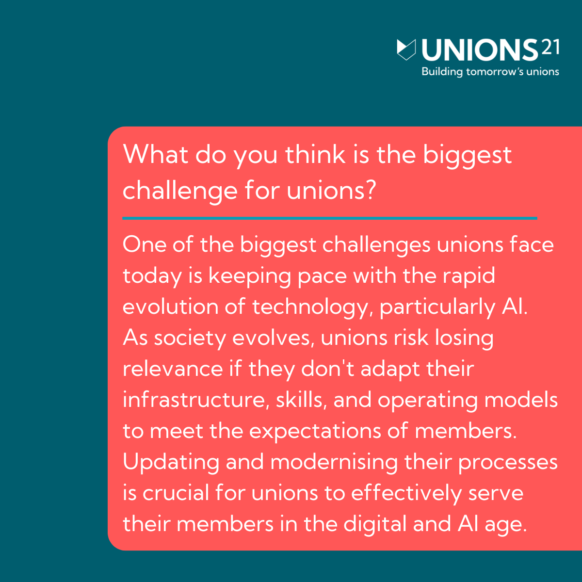 Unions 21 tweet media