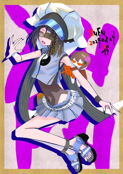 徐福ちゃん #皆さんラフと塗った後を見せてください 