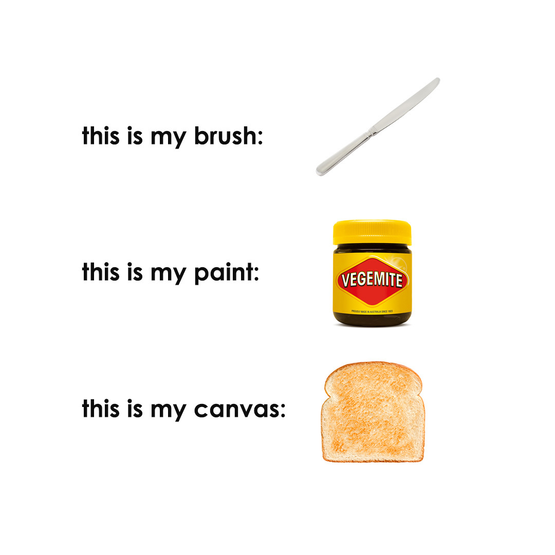 Any other artists here? 🎨🍞 #TastesLikeAustralia