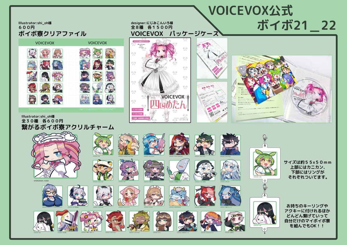 9月22日の #ボイボ寮祭 のお品書きの訂正版です！ 新たに ・VOICEVOX