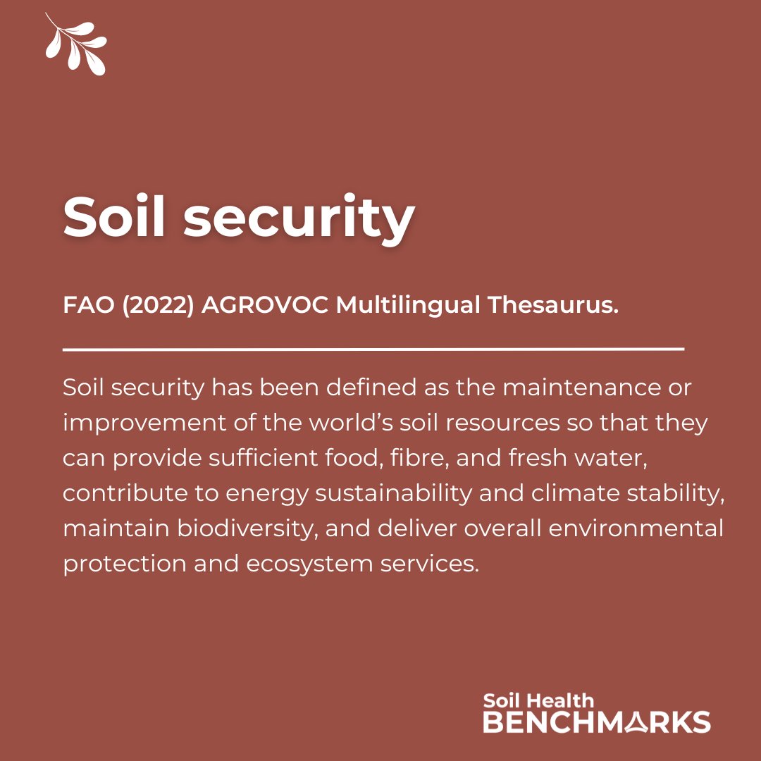 benchmarks_eu's tweet image. 🚨 Glossary Alert!  From growing our food to regulating the climate, soils provide essential ecosystem services that support life. 🌱 Soil security is crucial for a thriving future. Are you familiar with this concept? 🤔

#SoilSecurity #Glossary #SoilHealth #Benchmarks