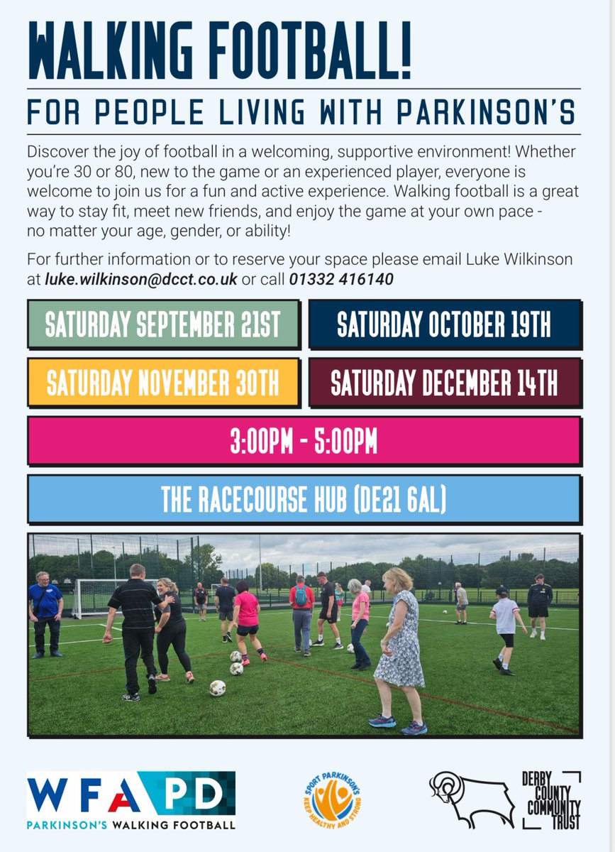 Liv Strachan (@livstrachan23) on Twitter photo This weekend!!
SATURDAY 21st @ The Racecourse Hub
<a href="/thewfauk/">The WFA</a>
<a href="/SportParkinsons/">Sport Parkinson's</a>
<a href="/ParkinsonsUK/">Parkinson's UK</a>
<a href="/DCCTOfficial/">Derby County Community Trust 🐏</a> This weekend!!
SATURDAY 21st @ The Racecourse Hub
<a href="/thewfauk/">The WFA</a>
<a href="/SportParkinsons/">Sport Parkinson's</a>
<a href="/ParkinsonsUK/">Parkinson's UK</a>
<a href="/DCCTOfficial/">Derby County Community Trust 🐏</a>