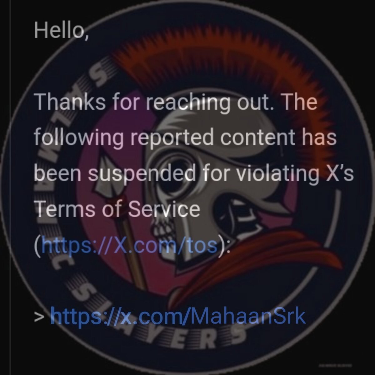 Update No. :172
𝐇𝐚𝐧𝐝𝐥𝐞:@MahaansrK

𝐒𝐮𝐬𝐩𝐞𝐧𝐝𝐞𝐝 𝐁𝐲 
<a href="/X/">X</a>

#SalmanKhan #Salmanslayers