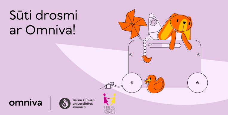 Mūsu draugi <a href="/OmnivaLV/">Omniva</a> līdz 16. oktobrim dod iespēju jebkuram sūtīt mantiņas <a href="/bernuslimnica/">Bērnu slimnīca</a> Drosmes kastēm bez maksas! Uzzini vairāk: bsf.lv/lv/jaunumi/202…