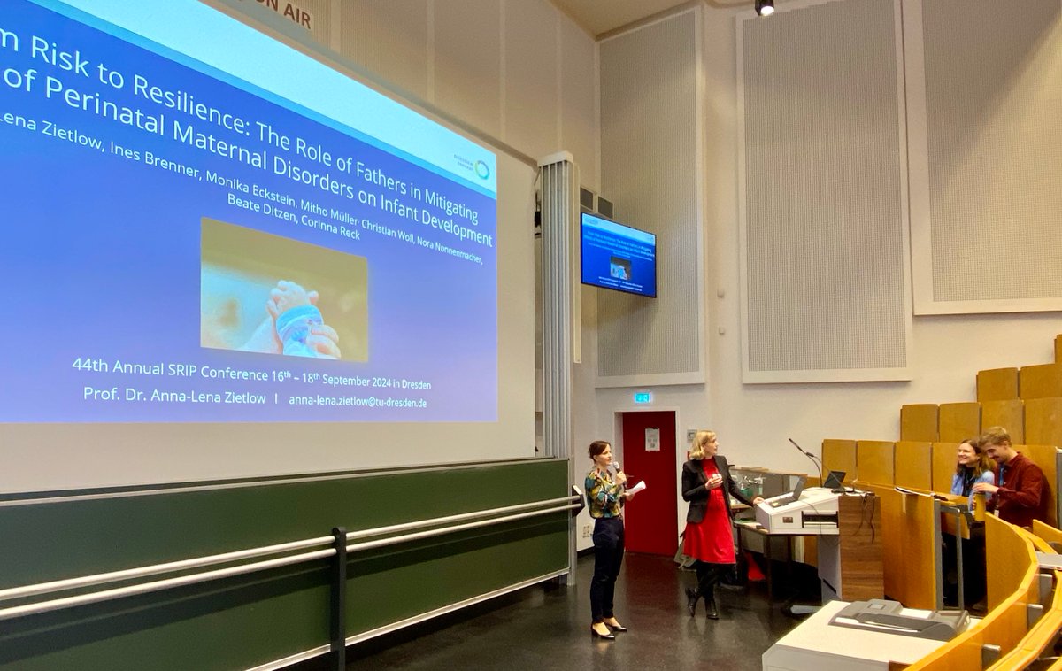 Child and Family Mental Health Lab (@zietlow_lab) on Twitter photo Big moment for our lab!
<a href="/al_zietlow/">Anna-Lena Zietlow</a> is giving our first talk at #SRIP2024: "From Risk to Resilience: The Role of Fathers in Mitigating the Effects of Perinatal Maternal Disorders on Infant Development.", highlighting the importance of fathers in early life. Big moment for our lab!
<a href="/al_zietlow/">Anna-Lena Zietlow</a> is giving our first talk at #SRIP2024: "From Risk to Resilience: The Role of Fathers in Mitigating the Effects of Perinatal Maternal Disorders on Infant Development.", highlighting the importance of fathers in early life.