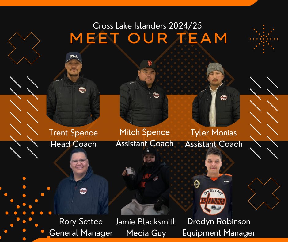 Cross Lake Islanders 2024/25 Staff🟠⚫️