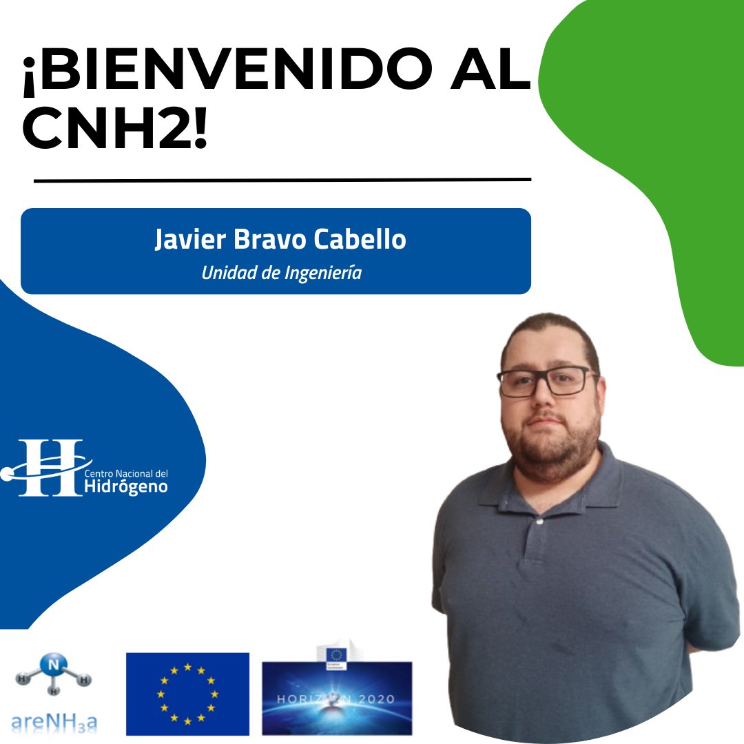 Centro Nacional del Hidrógeno (@cnh2_es) on Twitter photo Damos la bienvenida a Javier Bravo Cabello, Operador de Planta en la Unidad de Ingenieria en el marco del proyecto <a href="/Arenha_H2020/">ARENHA Project</a> #HorizonEU Damos la bienvenida a Javier Bravo Cabello, Operador de Planta en la Unidad de Ingenieria en el marco del proyecto <a href="/Arenha_H2020/">ARENHA Project</a> #HorizonEU