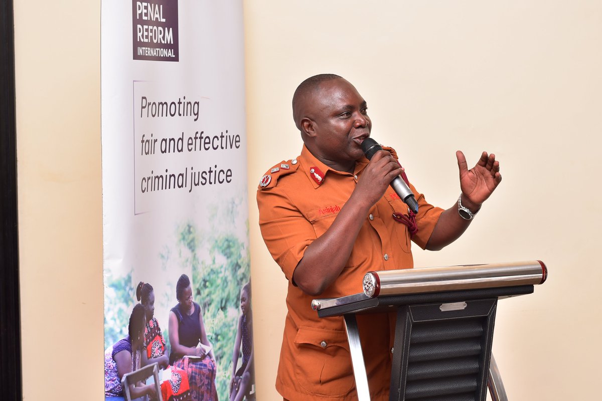 PRIinAfrica's tweet photo. Mr. Baker Asinjah Apollo, Commissioner of Prisons (Human Resource Planning and Development) noted that as of yesterday, Uganda has 78,014 prisoners of which 95.2% are male and 4.8% are female. 

#JusticeForAll https://t.co/jyCoFji2Ef