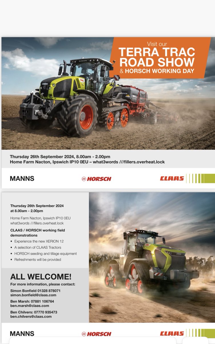 Andrew Francis (PFIAgrM. ARAgS) (@andrewf1882) on Twitter photo If you’re in the area of <a href="/HomeFarmNacton/">Home Farm (Nacton)</a> next Thursday come and have a look. <a href="/HORSCHUK/">HORSCH UK</a> <a href="/claas_anglia/">CLAAS Manns Ltd</a> If you’re in the area of <a href="/HomeFarmNacton/">Home Farm (Nacton)</a> next Thursday come and have a look. <a href="/HORSCHUK/">HORSCH UK</a> <a href="/claas_anglia/">CLAAS Manns Ltd</a>