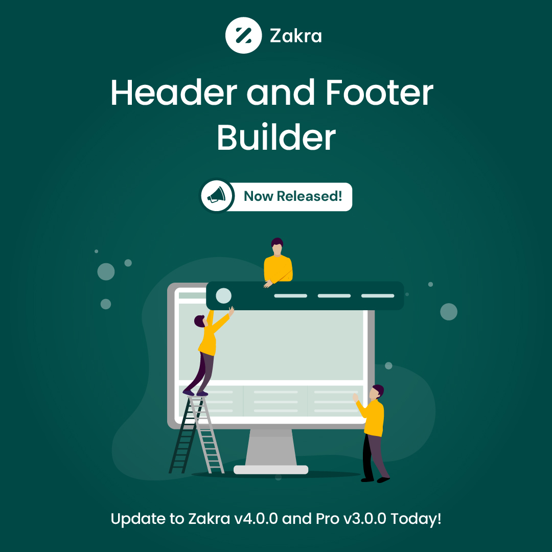 Zakra_Theme's tweet photo. Zakra’s Header &amp; Footer Builder is Here!🎉

We’re thrilled to announce the release of Zakra Free v4.0.0 &amp; Zakra Pro v3.0.0, which include an exciting upgrade: the Header and Footer Builder! 

Easily craft stunning, custom headers &amp; footers with drag-and-drop interface.

🧵1/2👇 https://t.co/FiTrKi4Zmz
