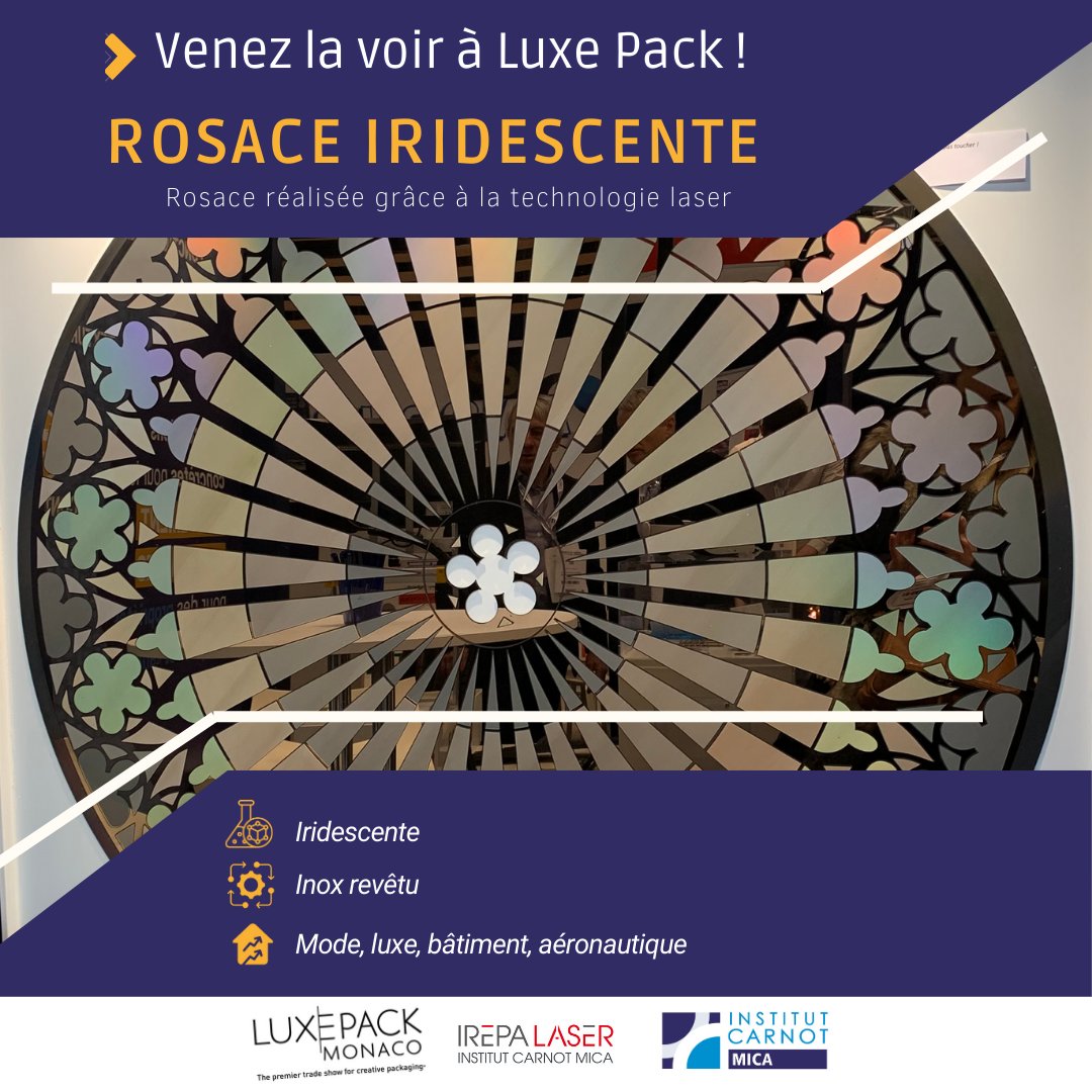 Carnot MICA (@carnotmica) on Twitter photo Retrouvez-nous au salon <a href="/LUXEPACK_SHOW/">LUXE PACK SHOWS</a> Monaco !
📅 Du 30 septembre au 02 octobre, rendez-vous à LUXEPACK pour découvrir nos solutions de pointe dans le domaine du packaging de luxe et nos démonstrateurs innovants, dont ceux de nos structures membres : <a href="/IREPALASER/">IREPA LASER</a> et <a href="/Holo3VR/">HOLO3 - Virtual Reality</a>. Retrouvez-nous au salon <a href="/LUXEPACK_SHOW/">LUXE PACK SHOWS</a> Monaco !
📅 Du 30 septembre au 02 octobre, rendez-vous à LUXEPACK pour découvrir nos solutions de pointe dans le domaine du packaging de luxe et nos démonstrateurs innovants, dont ceux de nos structures membres : <a href="/IREPALASER/">IREPA LASER</a> et <a href="/Holo3VR/">HOLO3 - Virtual Reality</a>.
