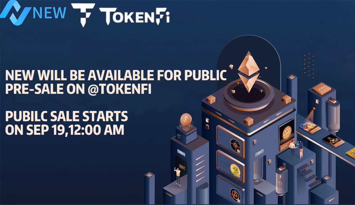 token00_new's tweet photo. Very happy to announce that we will cooperate with @Tokenfi for public pre-sale🚀🚀🚀
Public Sale starts on Sep 19, 12:00 am
The pre-sale will be conducted on the tokenfi official website: https://t.co/fPab7fH7gt https://t.co/vl7aXZBIGi
