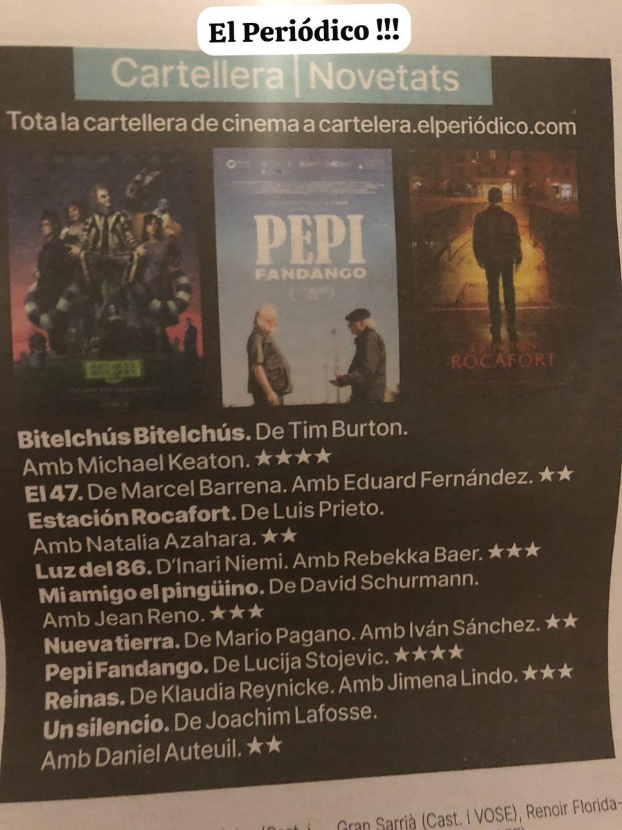 Lucija Stojevic (@lucija_stojevic) on Twitter photo Pepi Fandango **** en buena compañía! Oportunidad para verla hoy en el <a href="/ZumzeigCinema/">Zumzeig Cinecooperativa</a>
zumzeigcine.coop/es/cine/films/… Pepi Fandango **** en buena compañía! Oportunidad para verla hoy en el <a href="/ZumzeigCinema/">Zumzeig Cinecooperativa</a>
zumzeigcine.coop/es/cine/films/…