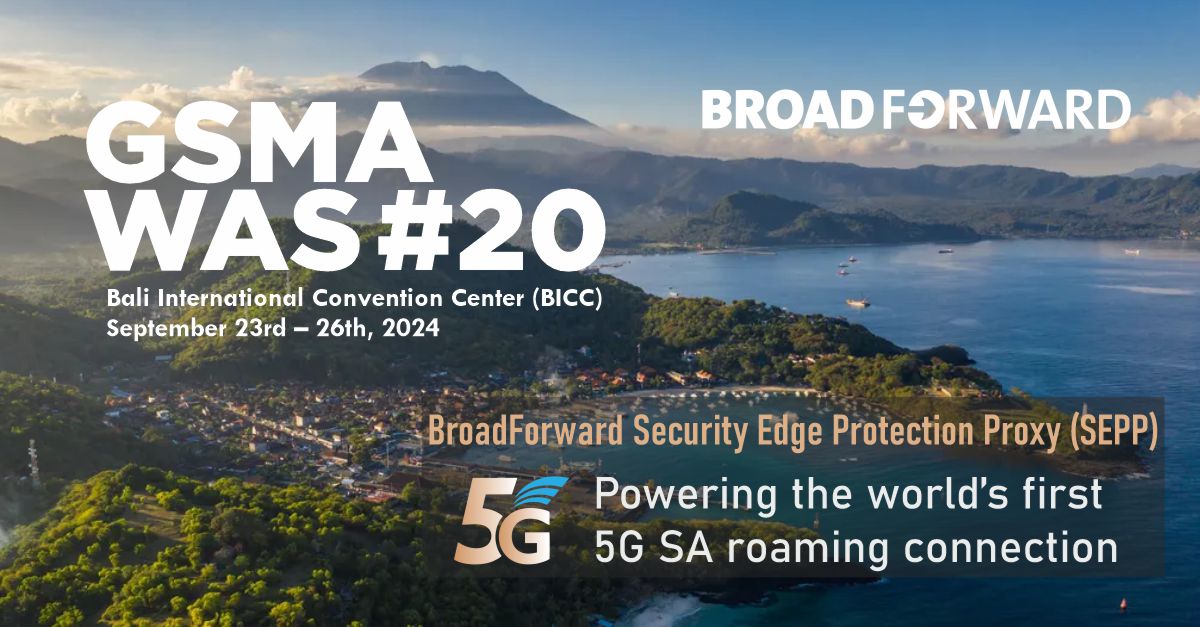stevenvanzanen's tweet image. Count down! Next week BroadForward will be at the GSMA Wholesale Agreements and Solutions Group (WAS) in Bali from Monday 23 till Thursday 26 September 2024.  #GSMA #Roaming #SEPP #5GSA #WAS20
