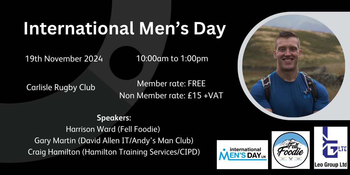 Cumbria Chamber (@cumbriachamber) on Twitter photo Join us for an event to mark #InternationalMensDay 2024 with #AndysManClub, Hamilton Training Services and Fell Foodie!
Speakers include: <a href="/FellFoodie/">Harrison Ward | Fell Foodie</a>, Craig Hamilton, Gary Martin
Book now!
bit.ly/3Xo1abt Join us for an event to mark #InternationalMensDay 2024 with #AndysManClub, Hamilton Training Services and Fell Foodie!
Speakers include: <a href="/FellFoodie/">Harrison Ward | Fell Foodie</a>, Craig Hamilton, Gary Martin
Book now!
bit.ly/3Xo1abt