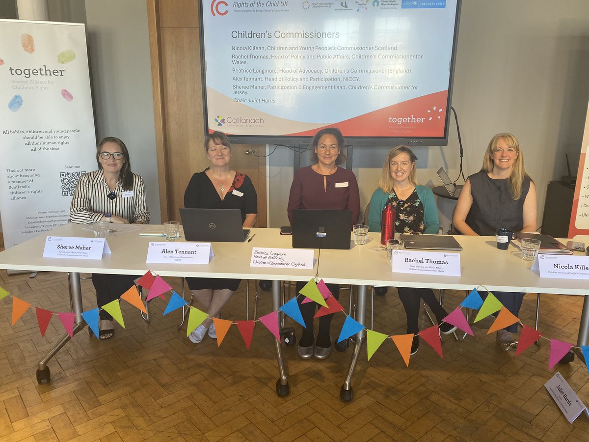Together 🧡 (@together_sacr) on Twitter photo We are ready to talk all about #childrensrights from across the UK & Jersey:
🧡 <a href="/NicolaKillean/">Nicola Killean</a>, <a href="/CYPCS/">Children and Young People's Commissioner Scotland</a>
🧡 Rachel Thomas, <a href="/childcomwales/">Comisiynydd Plant | Children's Commissioner Wales</a>
🧡Beatrice Longmore, <a href="/ChildrensComm/">Children's Commissioner for England</a>
🧡 Alex Tennant, <a href="/nichildcom/">NI Commissioner for Children and Young People</a>
🧡Sheree Maher, <a href="/OCCJersey/">Office of the Children’s Commissioner for Jersey</a>
#RightsChild2024 We are ready to talk all about #childrensrights from across the UK & Jersey:
🧡 <a href="/NicolaKillean/">Nicola Killean</a>, <a href="/CYPCS/">Children and Young People's Commissioner Scotland</a>
🧡 Rachel Thomas, <a href="/childcomwales/">Comisiynydd Plant | Children's Commissioner Wales</a>
🧡Beatrice Longmore, <a href="/ChildrensComm/">Children's Commissioner for England</a>
🧡 Alex Tennant, <a href="/nichildcom/">NI Commissioner for Children and Young People</a>
🧡Sheree Maher, <a href="/OCCJersey/">Office of the Children’s Commissioner for Jersey</a>
#RightsChild2024