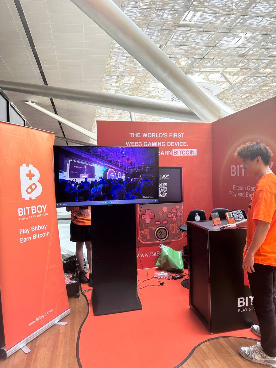 Inscribing Summit ๐ธ๐ฌ (@ordinalssummit) on Twitter photo ๐ฎ The 1st-ever Web3 Gaming Device is here!
<a href="/BitboyOne/">BitBoy</a> is building a gaming ecosystem on Bitcoin ๐น๏ธ๐ฅ
Come check out their booth at <a href="/OrdinalsSummit/">Inscribing Summit ๐ธ๐ฌ</a> x <a href="/InscribAtlantis/">Inscribing Atlantis</a> and see the future of gaming firsthand! ๐ฅ ๐ฎ The 1st-ever Web3 Gaming Device is here!
<a href="/BitboyOne/">BitBoy</a> is building a gaming ecosystem on Bitcoin ๐น๏ธ๐ฅ
Come check out their booth at <a href="/OrdinalsSummit/">Inscribing Summit ๐ธ๐ฌ</a> x <a href="/InscribAtlantis/">Inscribing Atlantis</a> and see the future of gaming firsthand! ๐ฅ