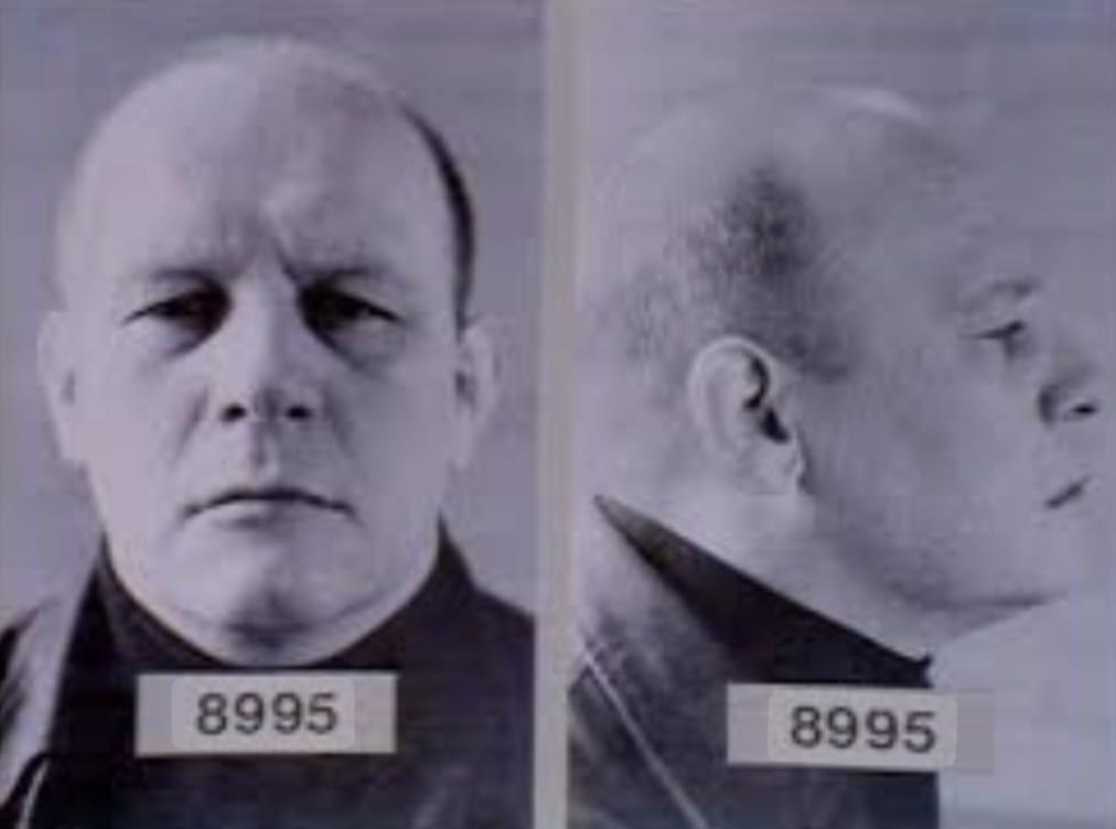 Mugshots of Godber, Fletcher &amp; Heslop used for the first episode of Porridge (1974)