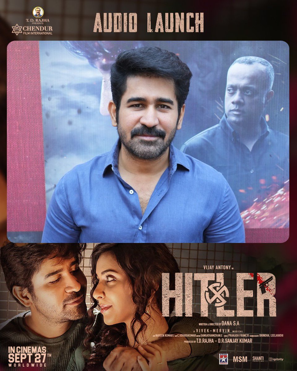 OnlyKollywood's tweet photo. #HitlerFromSep27 #HitlerAudioLaunch https://t.co/cTf2OVAU1X