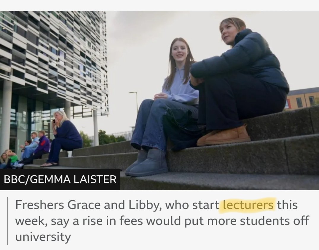 6Tsix's tweet photo. Hey there @BBCNews do any of your online journalists read the stuff they type before it goes live?
Perhaps you're underlining the standard of graduate education in this country? https://t.co/AkwsU3OcCq