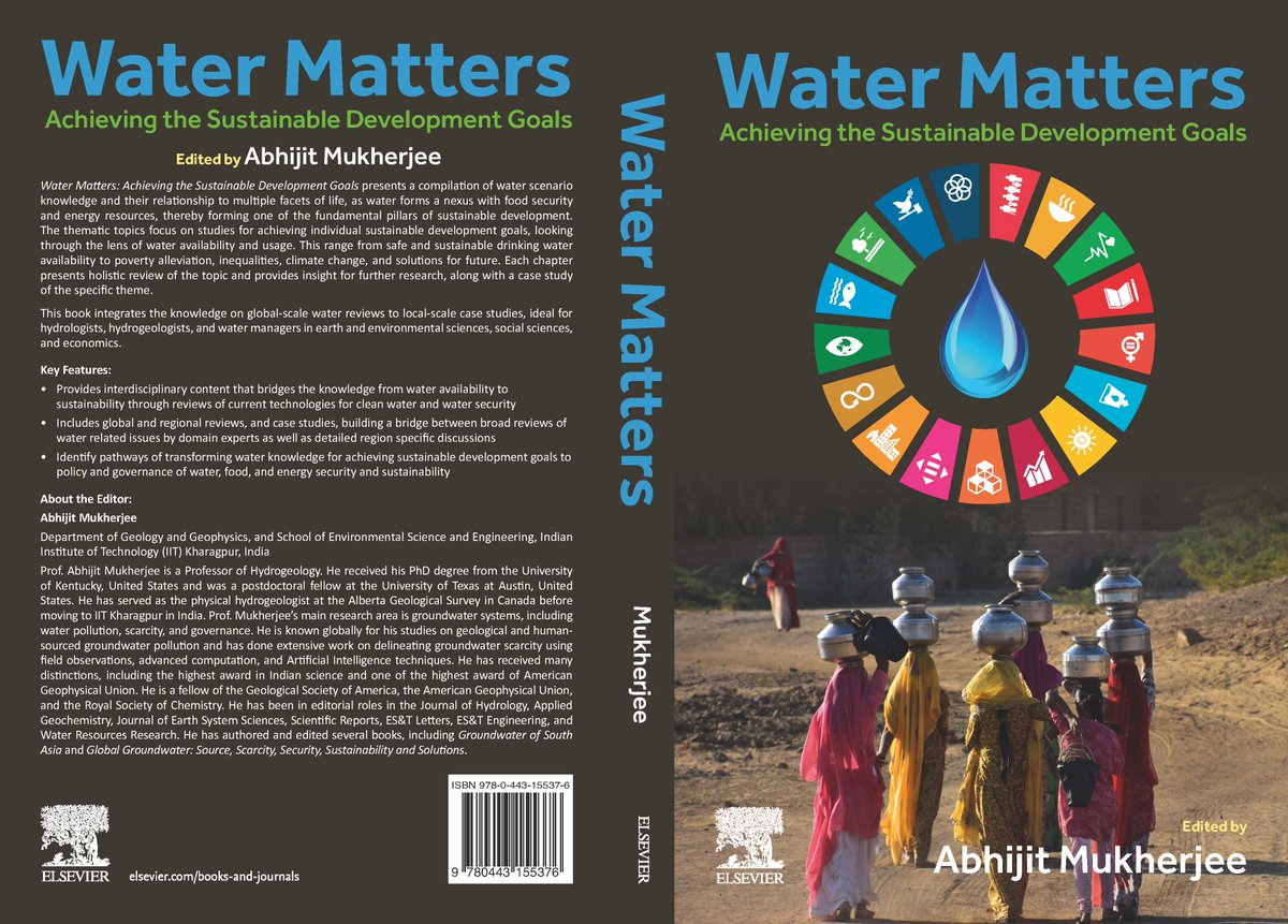 This book on Water and SDGs have just been published by Elsevier [shop.elsevier.com/books/water-ma…].
Explore further [Water Matters | ScienceDirect]
I thank my co-authors for the chapter on Water in Poverty Alleviation (SDG 1).
#sdg1 #GOI  #gujaratgovernment