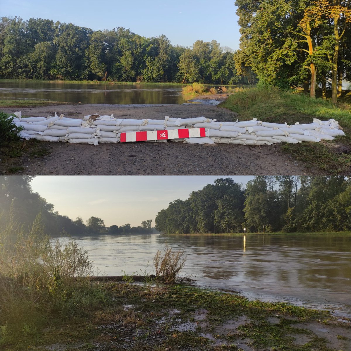 The flood here (unlike South Bohemia 😢) seems to have culminated 1.5 days earlier than last forecasted! 🙏☀️🤞

However, thousands of people have lost their homes, over 100,000 households have been without electricity, and our fundraiser (link below) is still on, trying to help.