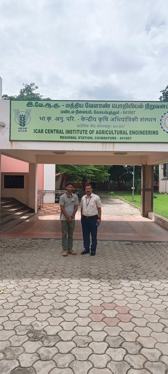 Ashokgorre1's tweet photo. Had a great discussion with Mr. Ravindra Naik sir , Head of ICAR-CIAE Coimbatore, about our startup and farm machinery. Thank you for your valuable time and guidance!
#CIAE #testingcenter #farmequipments #agritech https://t.co/W3fpFDWvfz