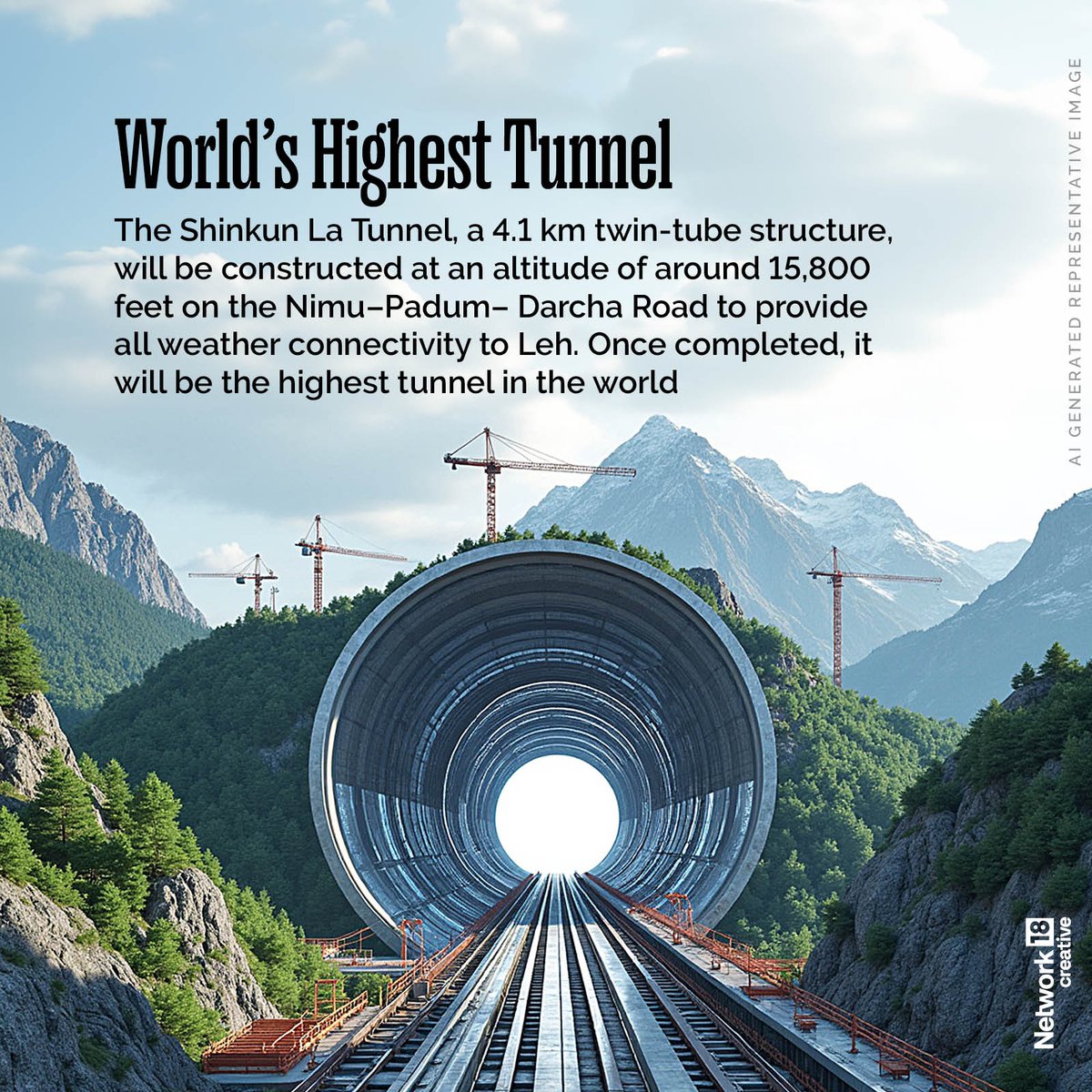 CNNnews18's tweet image. Key infrastructure projects approved in the first 100 days of Modi 3.0

#ModiTurns74 #PMModi #InfraProjects #BuildingIndia