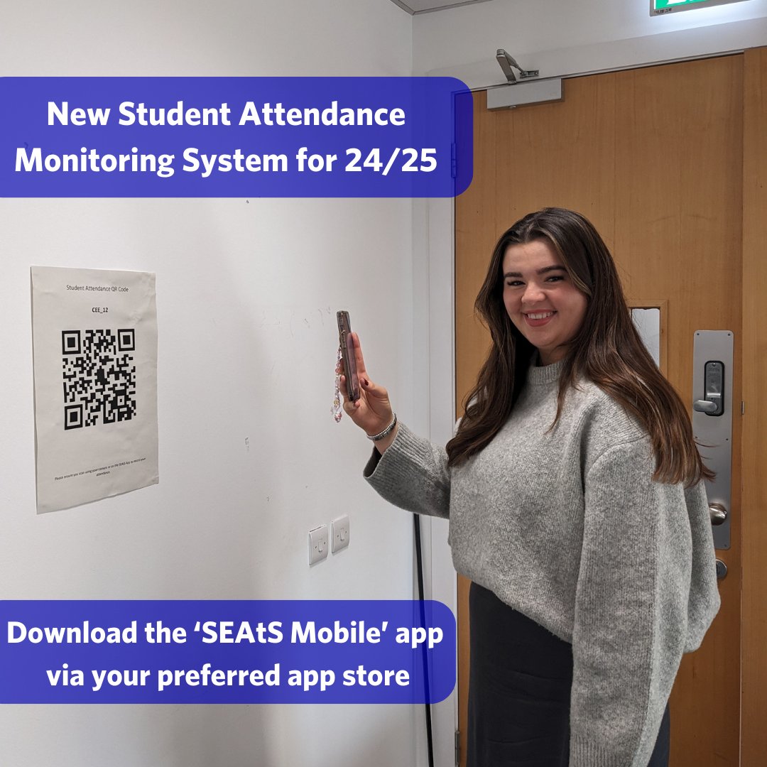 GCU Student Life (@gcu_studentlife) on Twitter photo The University is introducing a new method for students to record your attendance  at classes this academic year - the SEAtS Student Attendance System! 💙
Using the SEAtS app on your mobile device, you will record your attendance at classes, whether on campus or online by The University is introducing a new method for students to record your attendance  at classes this academic year - the SEAtS Student Attendance System! 💙
Using the SEAtS app on your mobile device, you will record your attendance at classes, whether on campus or online by