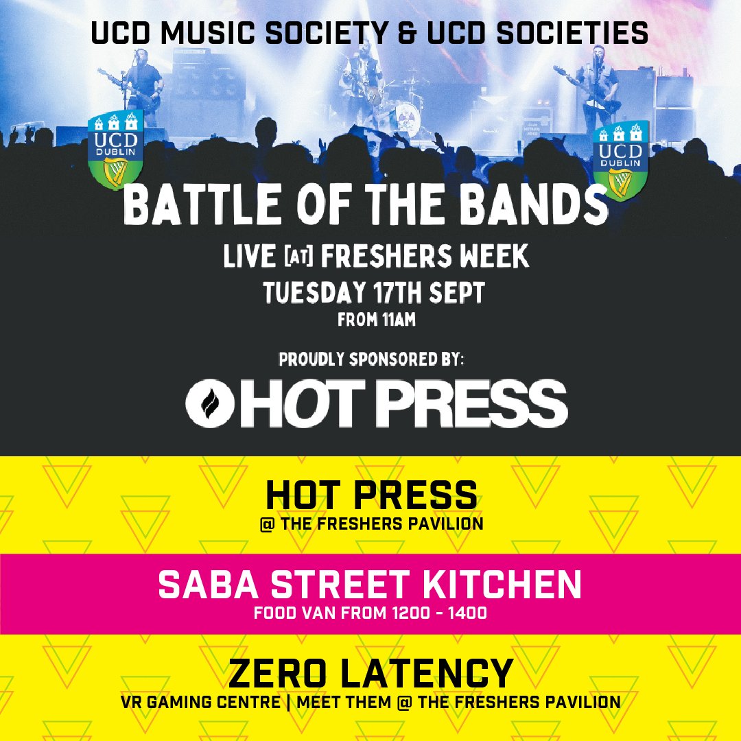 Monday is in the books but we still have loads more in store for you! 

It's Freshers Week 2024 - Get down to the Freshers Pavilion and meet over 80 student societies.