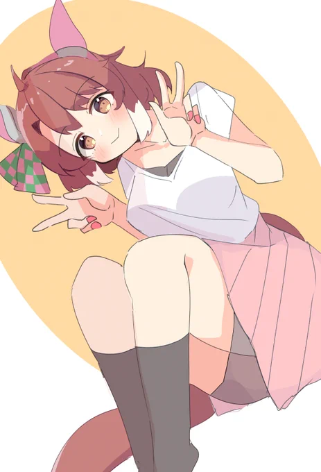 ダブルピース・ダンツフレーム…#ウマ娘 
