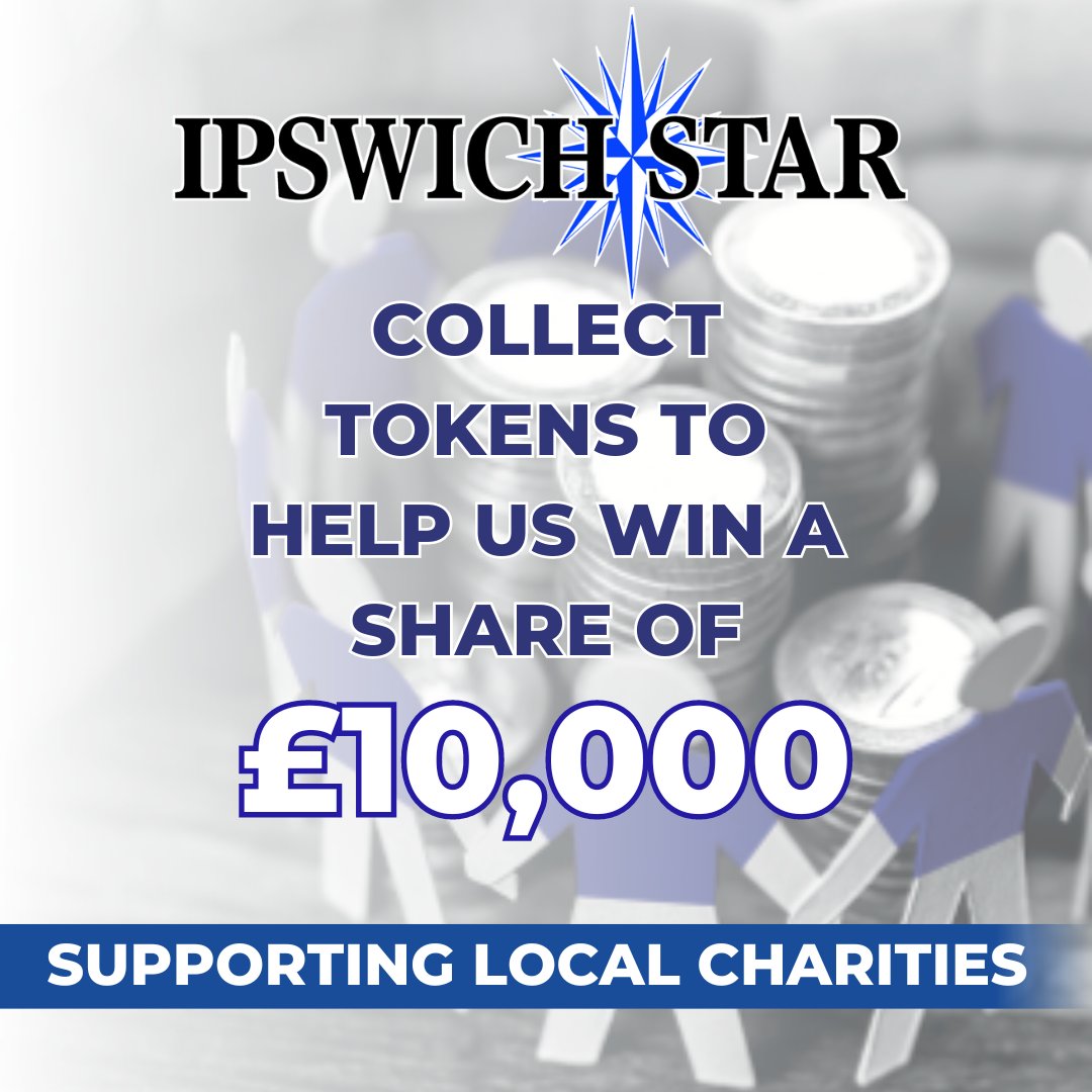 IpswichOutreach's tweet photo. We're proud to say that we have been shortlisted for the Ipswich Star cash for charities campaign. If you're able to collect tokens for us please consider dropping them into our shop! https://t.co/YMRY1PoPla