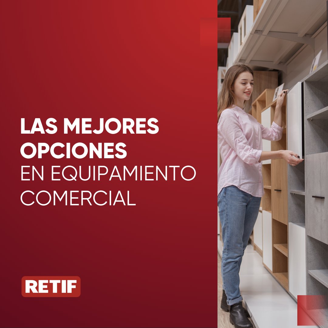 En Retif, tenemos todo lo que necesitas para transformar tu negocio.

Desde mobiliario comercial hasta soluciones de embalaje y decoración, contamos con productos que se adaptan a tu estilo y necesidades.

¿Estás listo para dar el siguiente paso? 🚀
