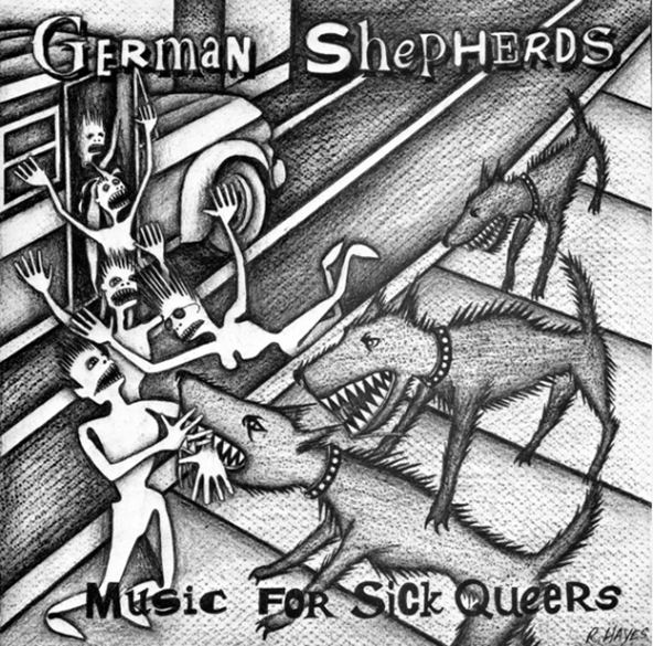 gabbagabbaheren's tweet photo. #luistertips voor avontuurlijke thuiswerkers - 951: German Shepherds lopen niet aan de leiband. Duivels dissonante nachtmerrie vol agressieve minimalistische synthpunk en akelige avant-garde. Uiterst geschikt voor wie Suicide, Screamers en Residents maar wat te gewoontjes vindt. https://t.co/EcM8sRwWMS