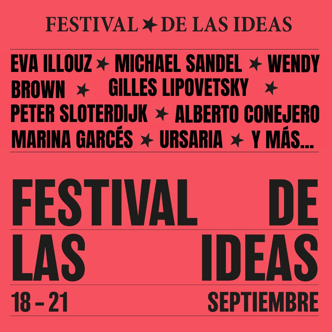 biblioclm's tweet image. El Festival de las Ideas #FDI24 es el nuevo festival de pensamiento de la ciudad de Madrid. Su primera edición tendrá lugar entre el 18 y el 21 de septiembre, y nace con el objetivo ambicioso de poner las ideas en boca de todos: festivaldelasideas.es