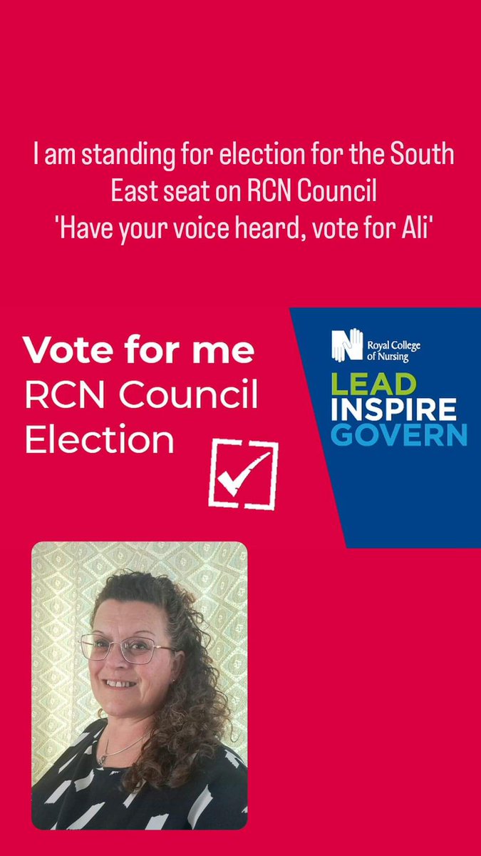 I am proud to stand in the election for the <a href="/SouthEastRCN/">South East RCN 💙</a> Council seat.

You can join my campaign page here to ask me questions and to read why I am standing in the current council election.

facebook.com/share/Ej9HKR1B…