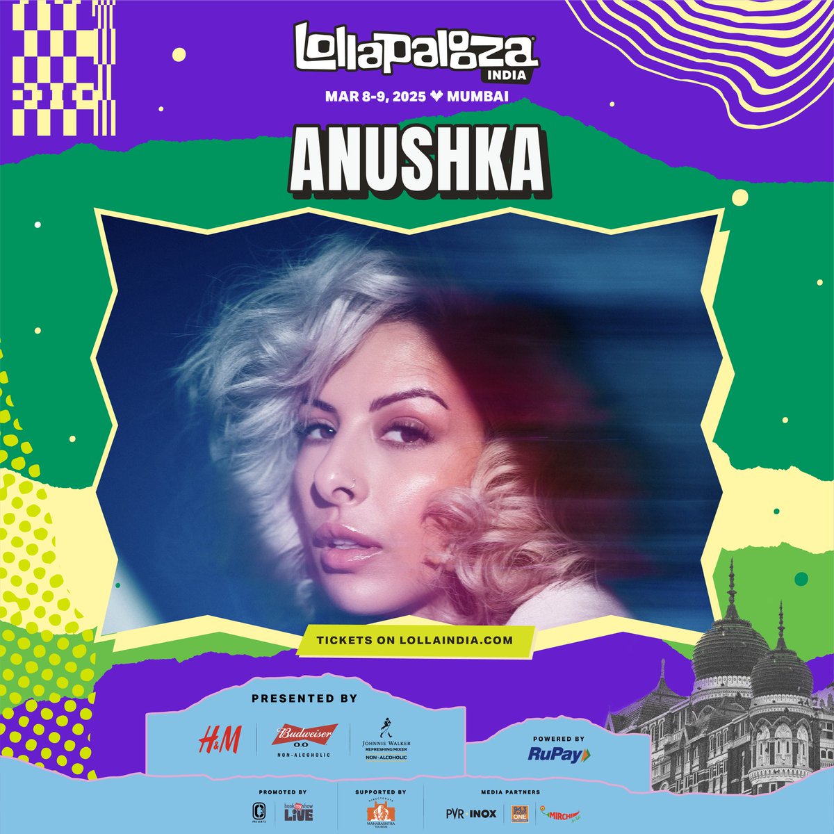 Anushka's eclectic sets bring underground electronic vibes to life, creating music that’s moody, experimental, and powerful. Prepare to lose yourself in her hypnotic beats at Lolla India!

Get your tickets now on lollaindia.com