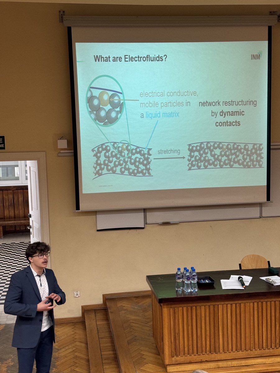 Our PhD student Niclas Hautz is sharing in the E-MRS fall meeting his last results on printing of electrofluids!