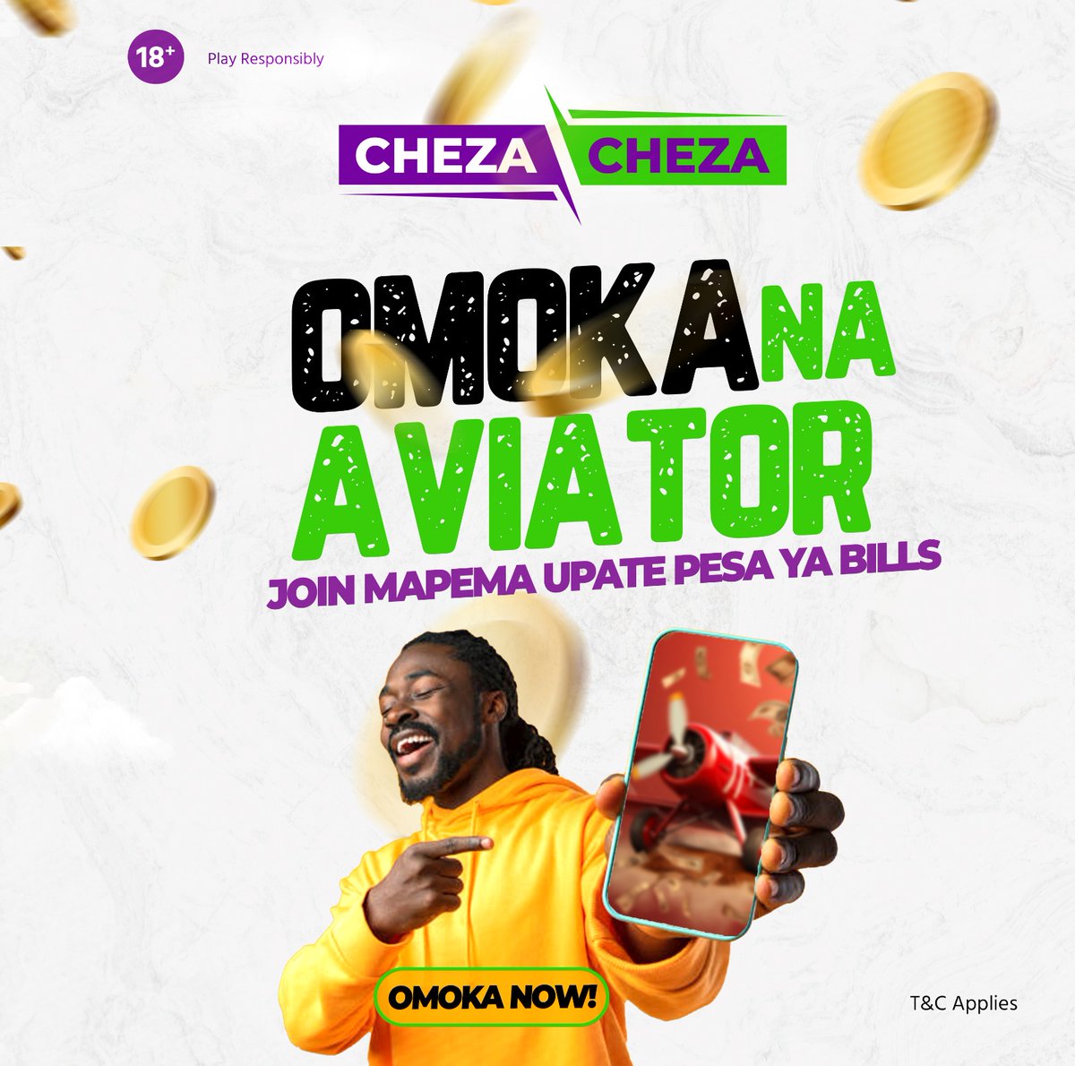 📢𝐌𝐚𝐬𝐚𝐚 Ni Ya 𝗞𝘂𝗽𝗲𝗽𝗲𝗮 Na 𝐀𝐯𝐢𝐚𝐭𝐨𝐫✈️

Win Up To 𝟱𝟬𝟬𝟬𝘅 Your 𝐒𝐭𝐚𝐤𝐞

➡chezacheza.com

𝟏𝟖+|𝐏𝐥𝐚𝐲 𝐑𝐞𝐬𝐩𝐨𝐧𝐬𝐢𝐛𝐥𝐲