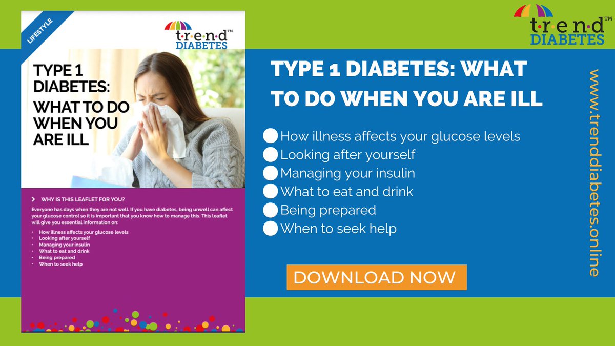 📢 Check out our sick-day rules for type 1 diabetes leaflet!

Take a look at the latest clinical guidance here: bit.ly/3AvOoeG
