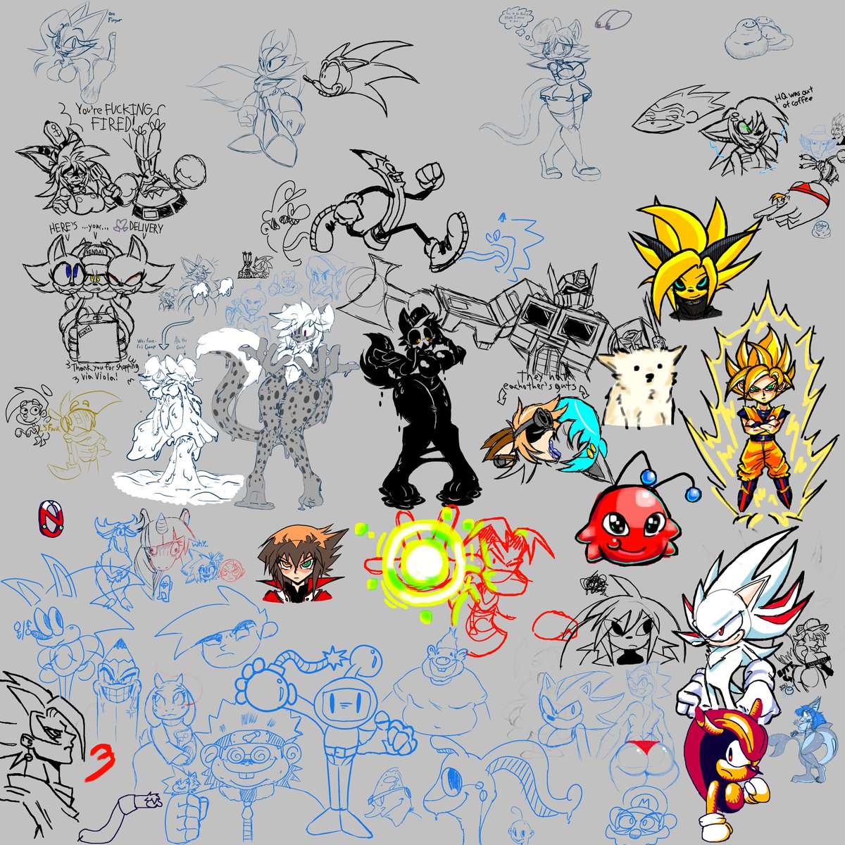 KWarpstar's tweet image. drawpile with my homies @TekkaStar,@CatGirlSlime,@ScroopIPP,@BodySwapRobot